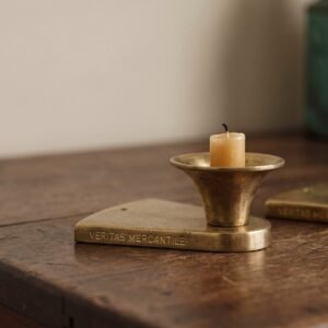 Brass Wall Sconce, pair in solid brass
