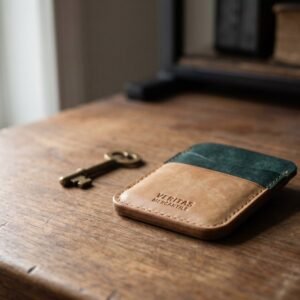 Card Sleeve in vegetable-tanned leather