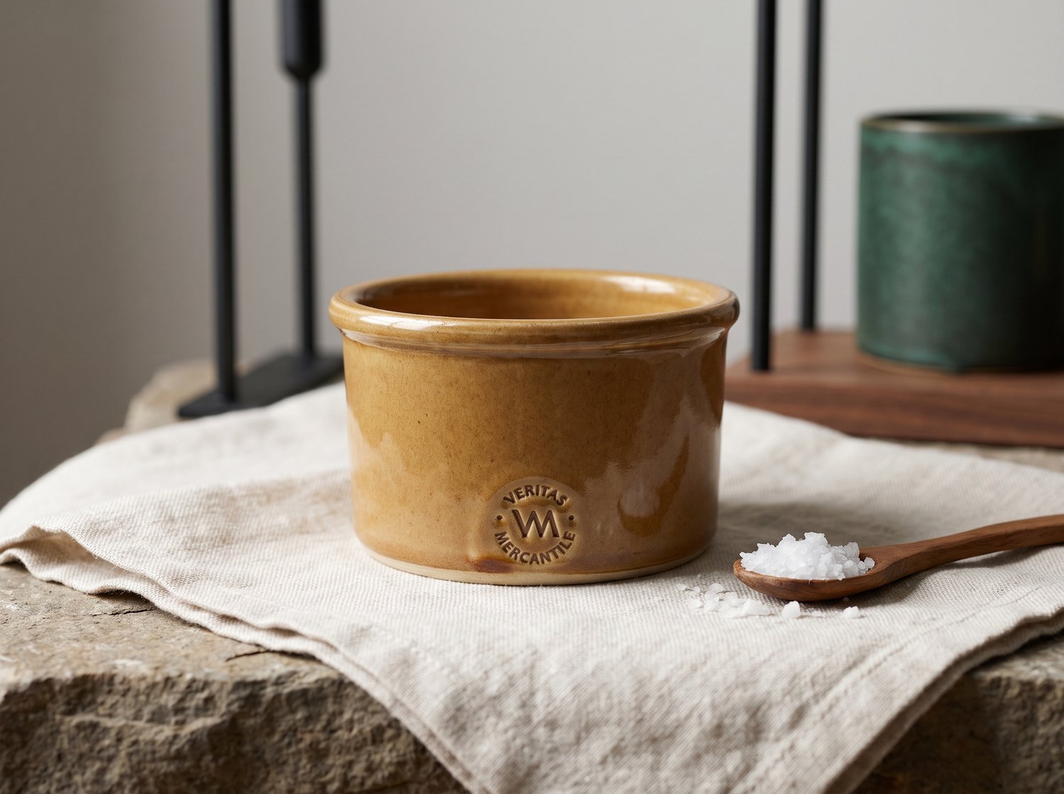 Butter Crock in glazed stoneware