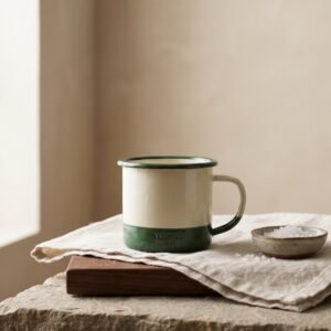 Enamelware Mug in enamelled steel