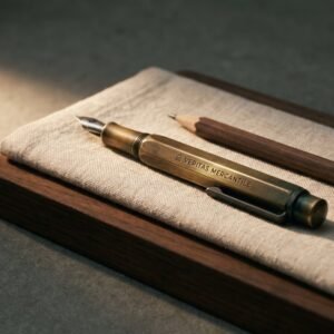 Fountain Pen in machined brass
