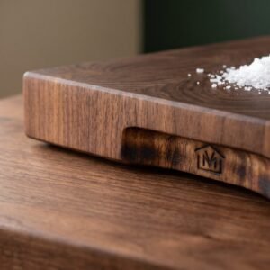 Serving Board in end-grain walnut