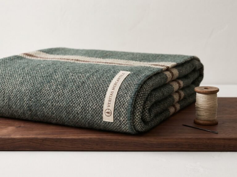 Wool Blanket, king in woven wool
